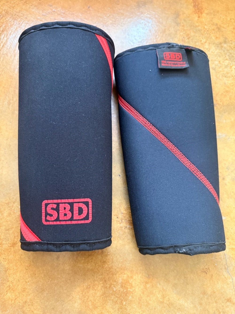 SBD Black and Red Elbow Sleeves - Men